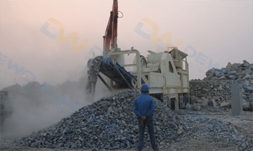 Salvador 40-60tph basalt mobile crushing and screening plant